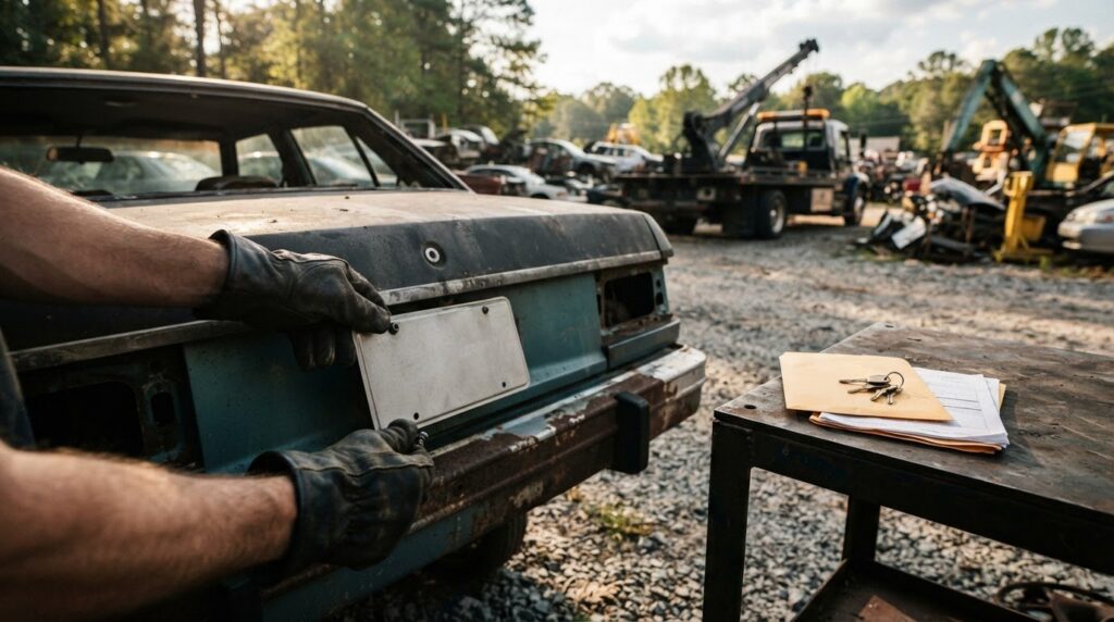 How to Handle License Plates When Junking a Car in Georgia
