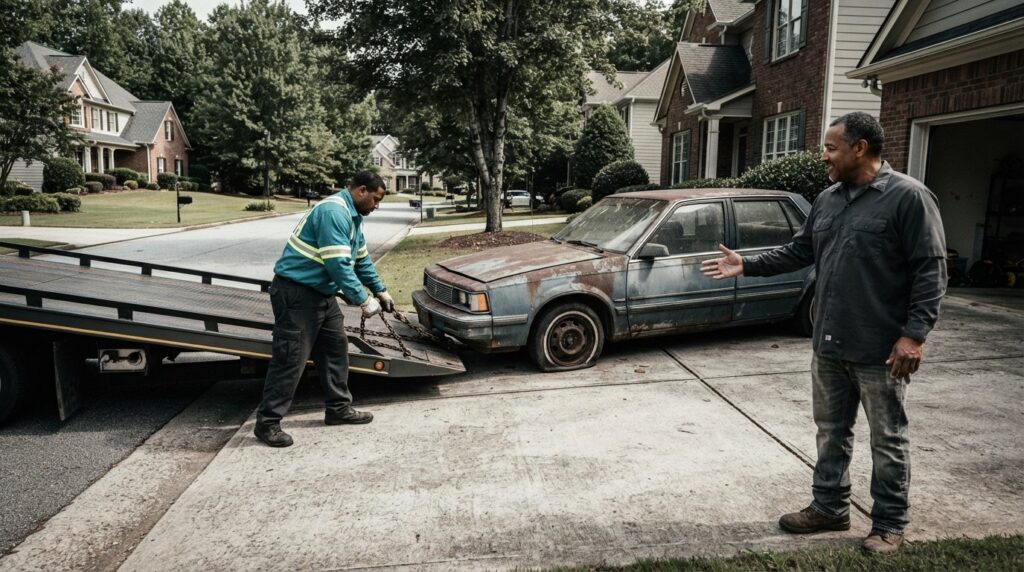 Sell Car Taking Up Space in Driveway Alpharetta: Get Cash and Reclaim Your Property