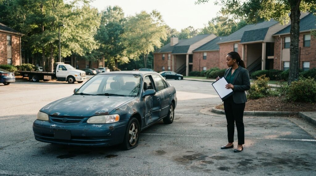 Sell a Car Left by a Tenant in Alpharetta: What to Do